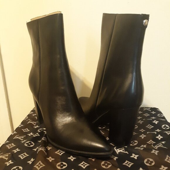 NIB Nine West Tryme Pointy Toe Ankle Boots - Leather Upper Size 12 - Picture 9 of 9